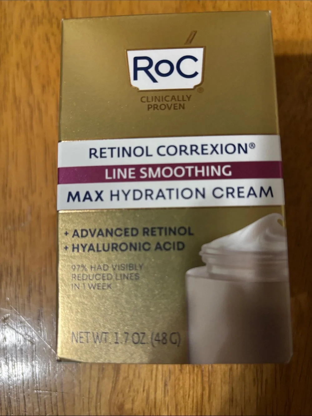 Retinol Correxion Line Smoothing Max Hydration Cream - Gold & White